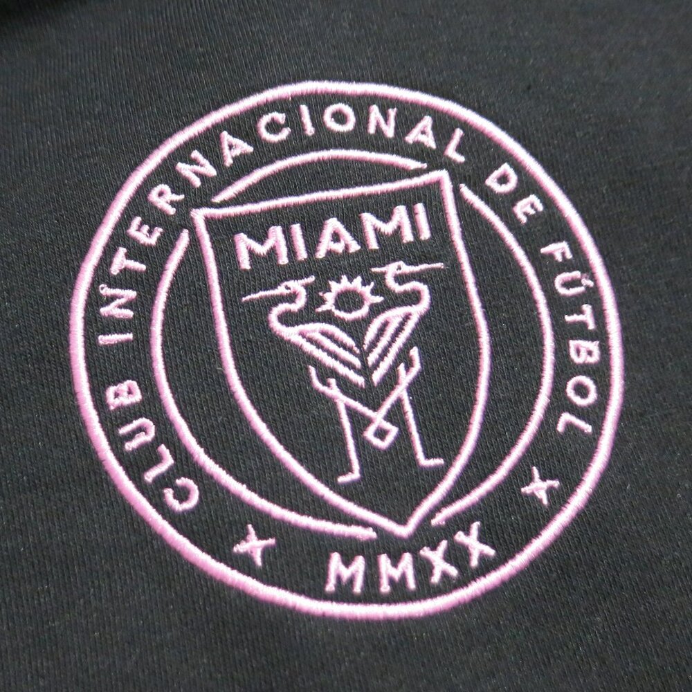 Club International De Futbol Miami Long Sleeve Hoodie Blk Pink New M, L, XL - Picture 3 of 6